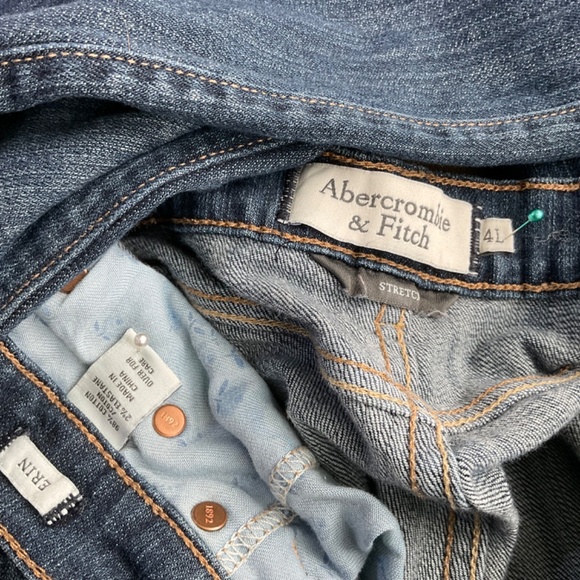 Abercrombie & Fitch Jeans Low Rise Straight Leg Long Erin (4 L) - Picture 5 of 8